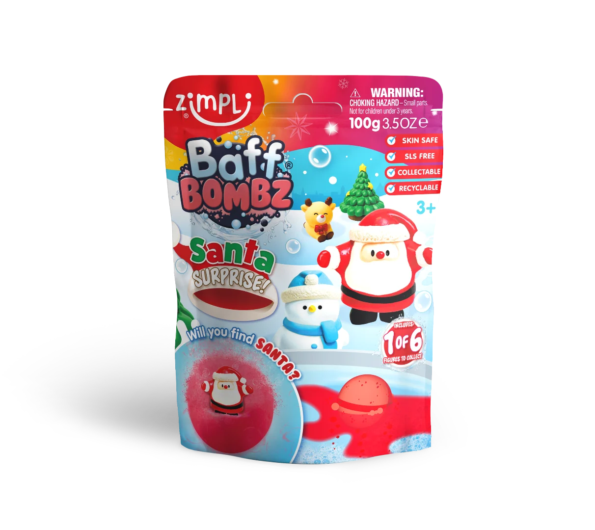 Zimpli bomba de baño sorpresa Santa Claus