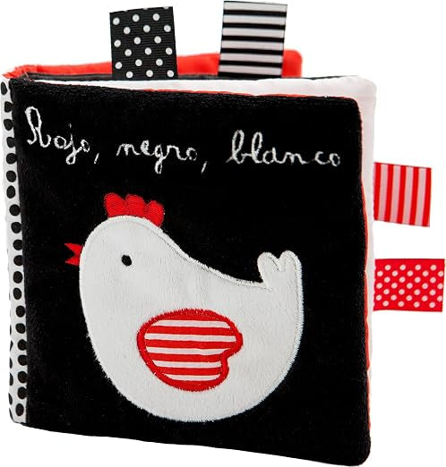 Rojo, negro, blanco Libro de tela