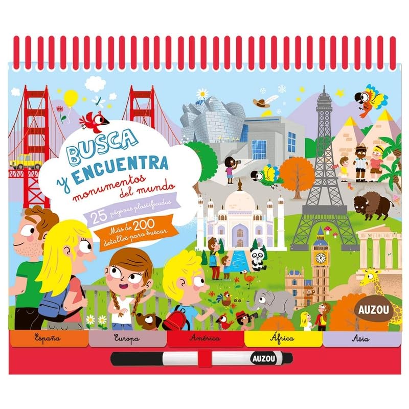 Libro pizarra Busca y encuentra Monumentos del mundo - Auzou
