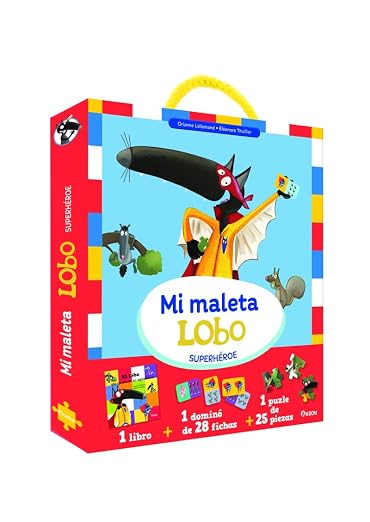 Mi maleta Lobo Superhéroe -Auzou.
