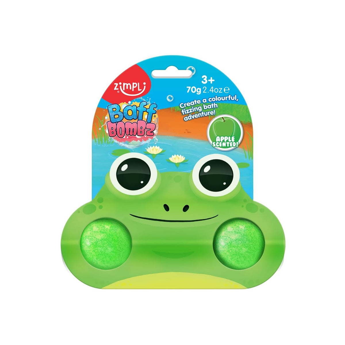 Zimpli Kids Bombas de baño rana