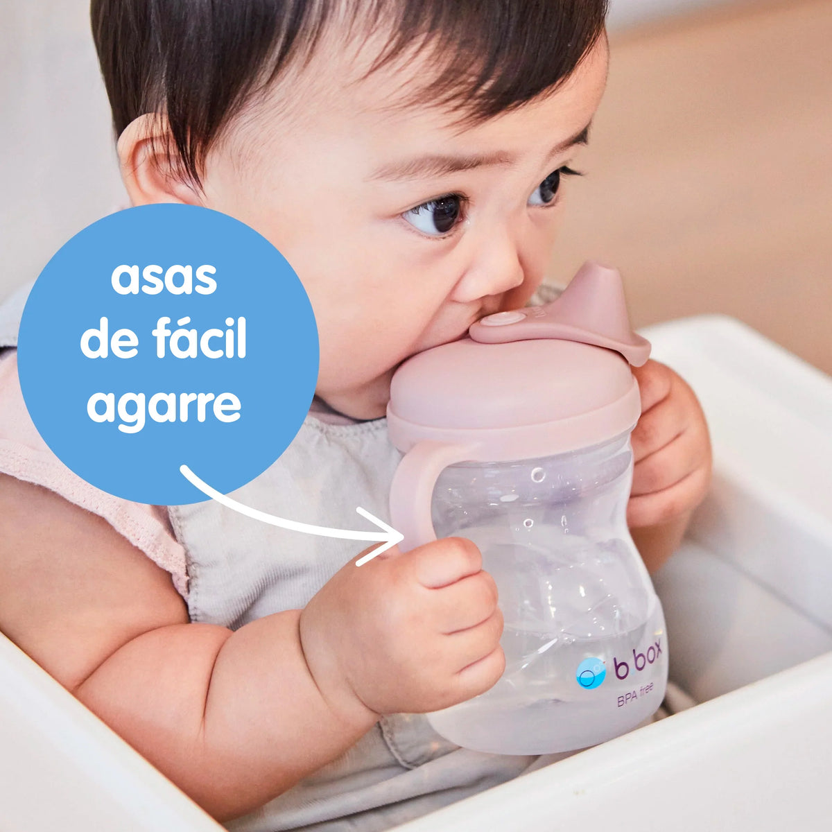 Taza con boquilla blanda (Blush & Ocean).