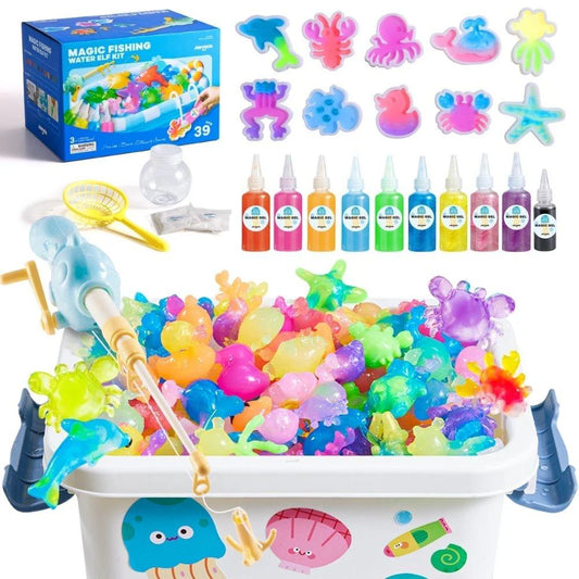 Jar Melo Set pesca figuras de gel 3D