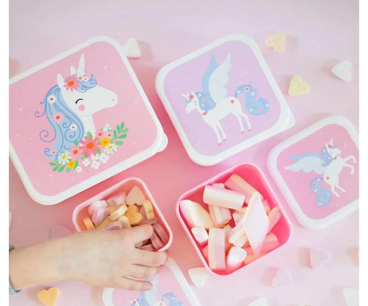 Little Lovely Cajas de almuerzo Unicornio
