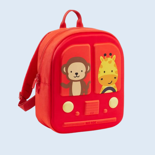 MiquelRius Mochila guardería Bus rojo