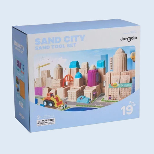 Jar Melo Kit herramientas sensoriales para arena ciudad