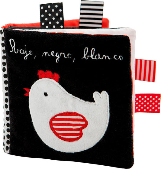Rojo, negro, blanco Libro de tela