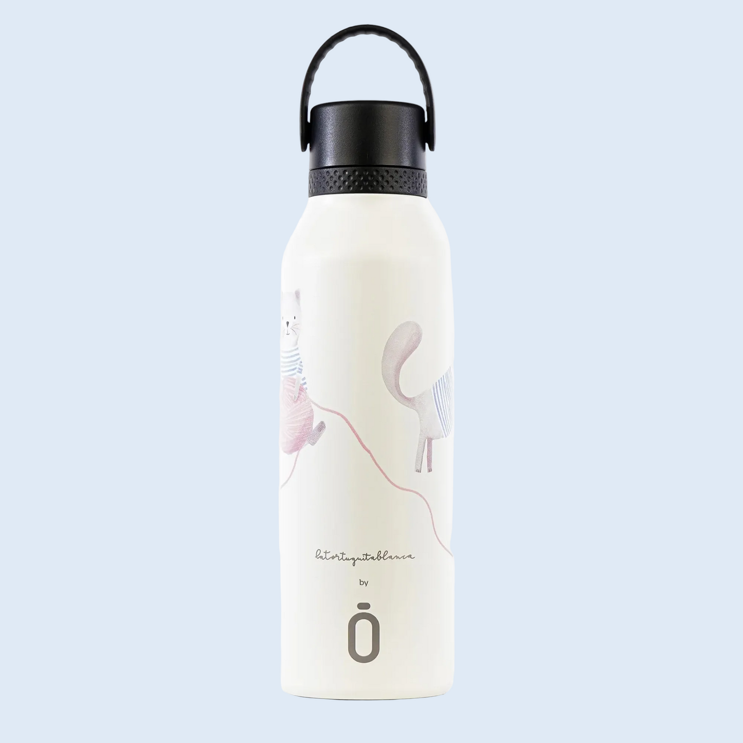 Runbott Botella térmica 600ml Lovely cat wood