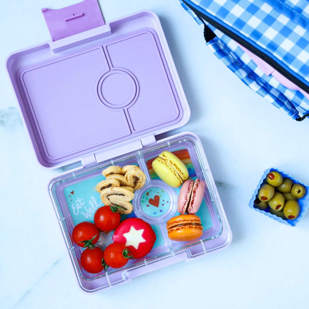 Yumbox Caja de almuerzo Arcoíris Violeta