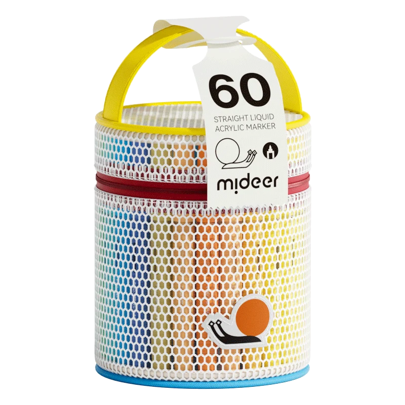 Rotuladores acrílicos punta pincel 24, 36, 60 u 80 colores - Mideer