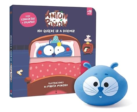 Antón Piñón no quiere ir a dormir Pack libro + lámpara - SM.