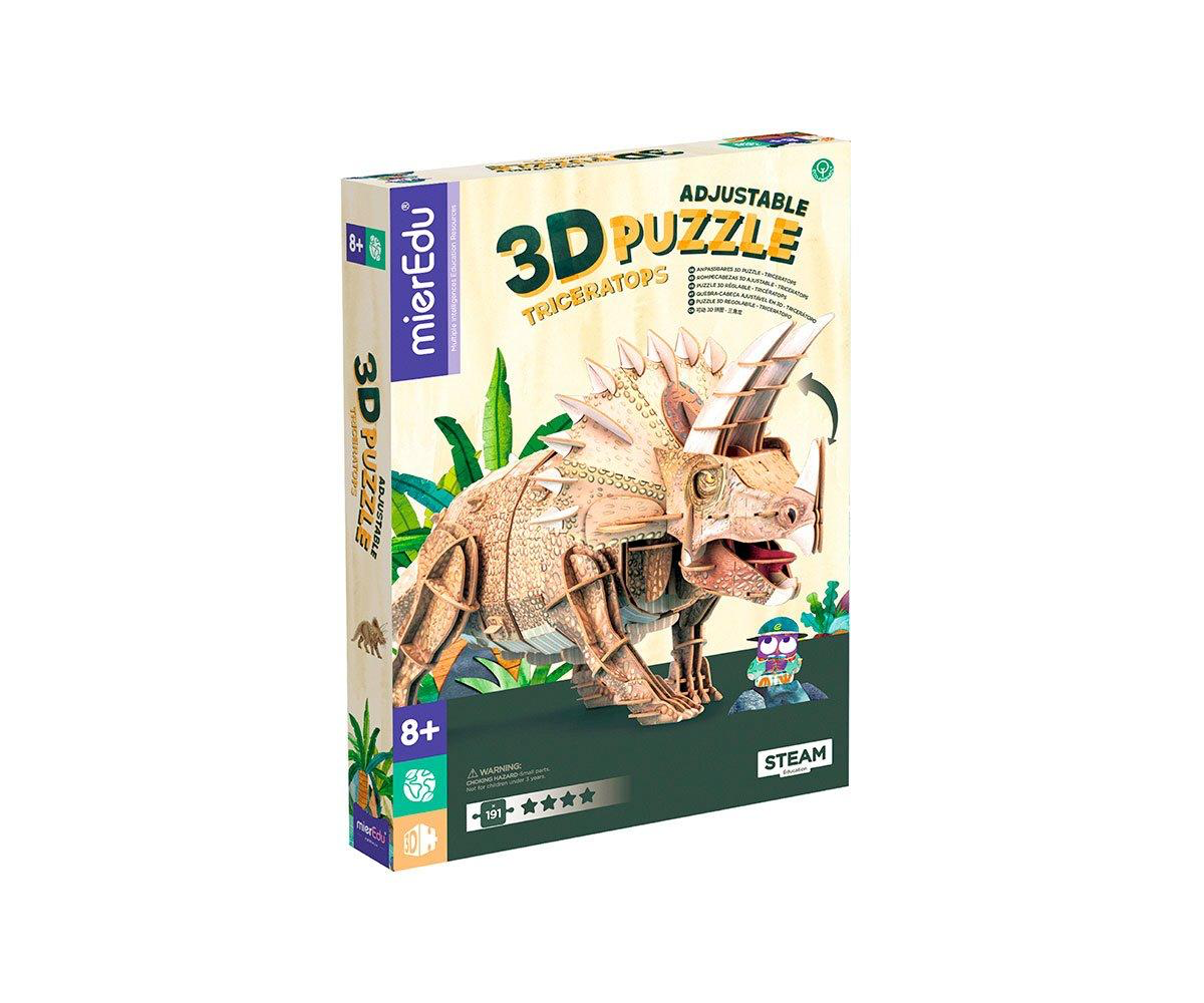 MierEdu Eco Puzzle 3D Triceratops