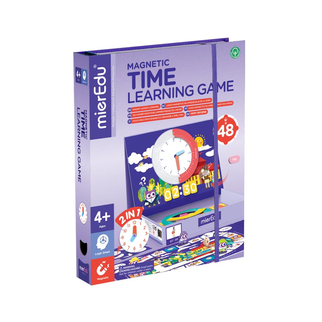 MierEdu Juego magnético Aprendizaje de la hora