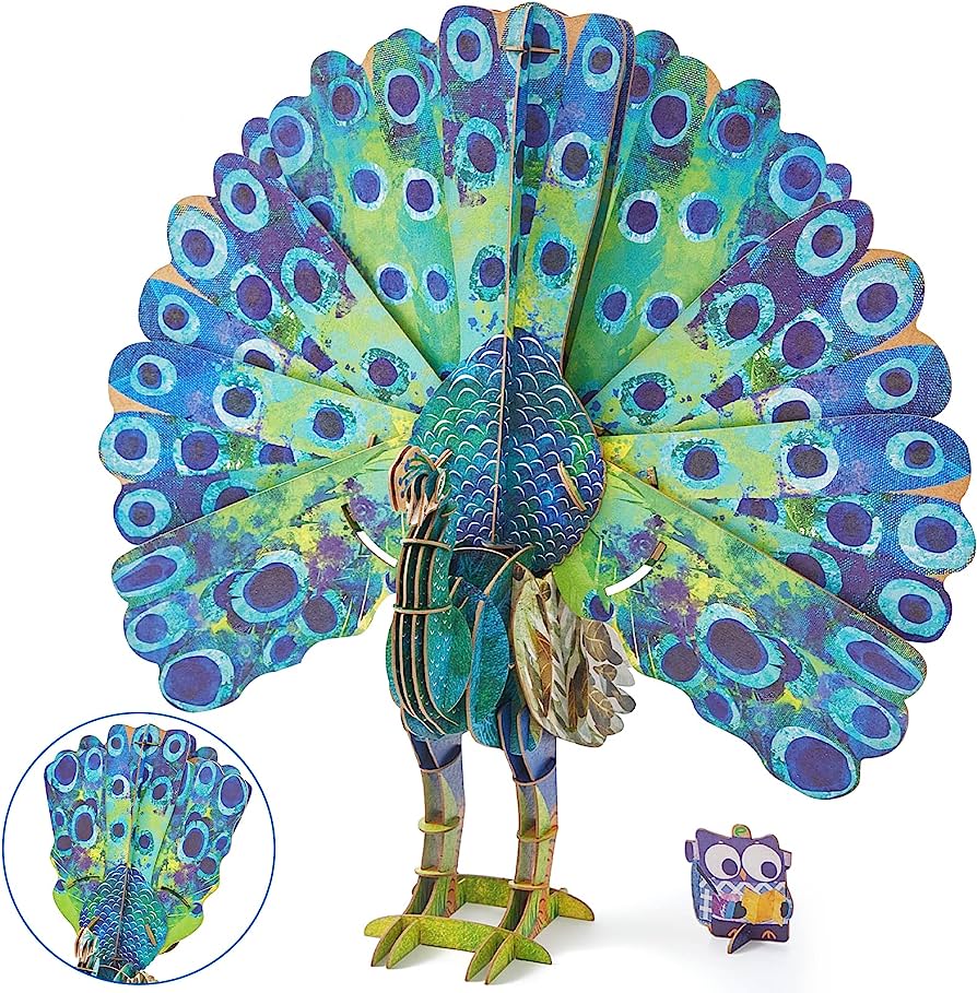 MierEdu Eco Puzzle 3D Pavo real