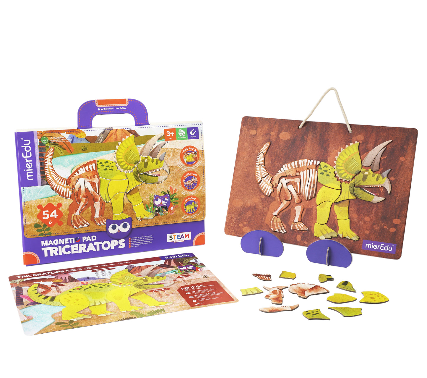 MierEdu Maletín magnético Triceratops