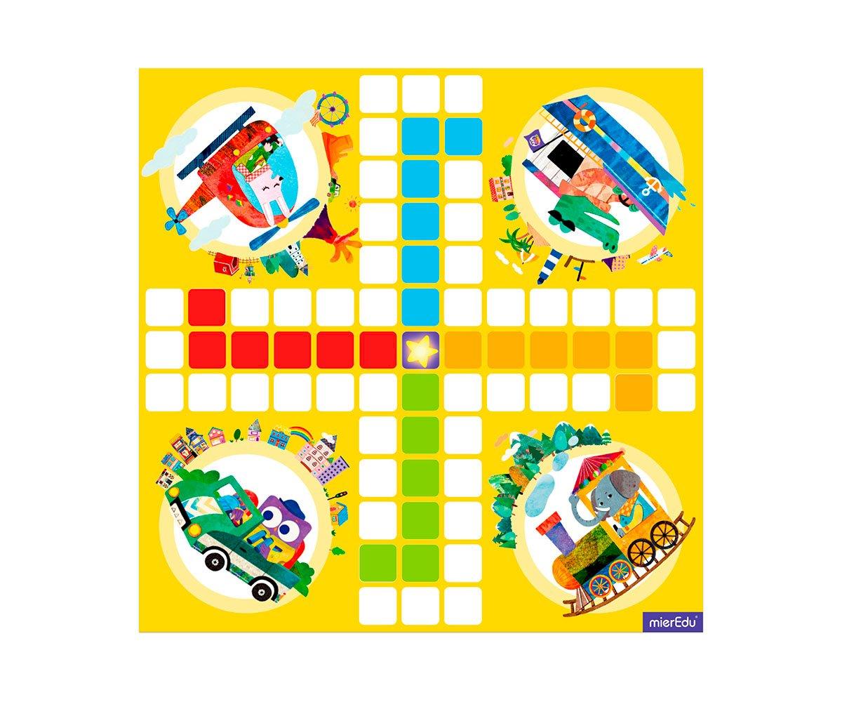 MierEdu Juego de viaje Parchís