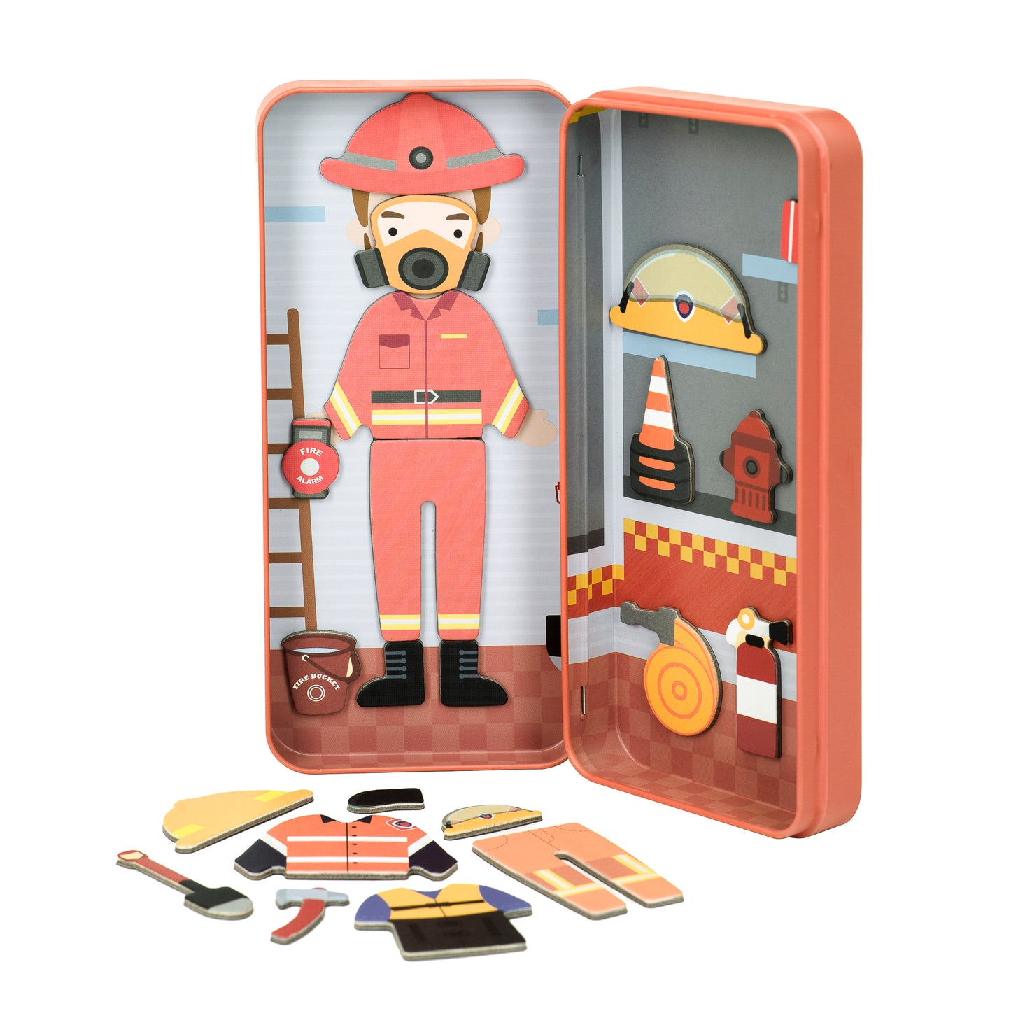 MierEdu Puzzle magnético Bomberos