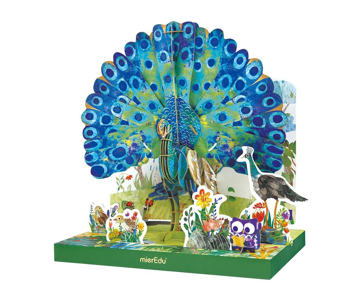 MierEdu Eco Puzzle 3D Pavo real