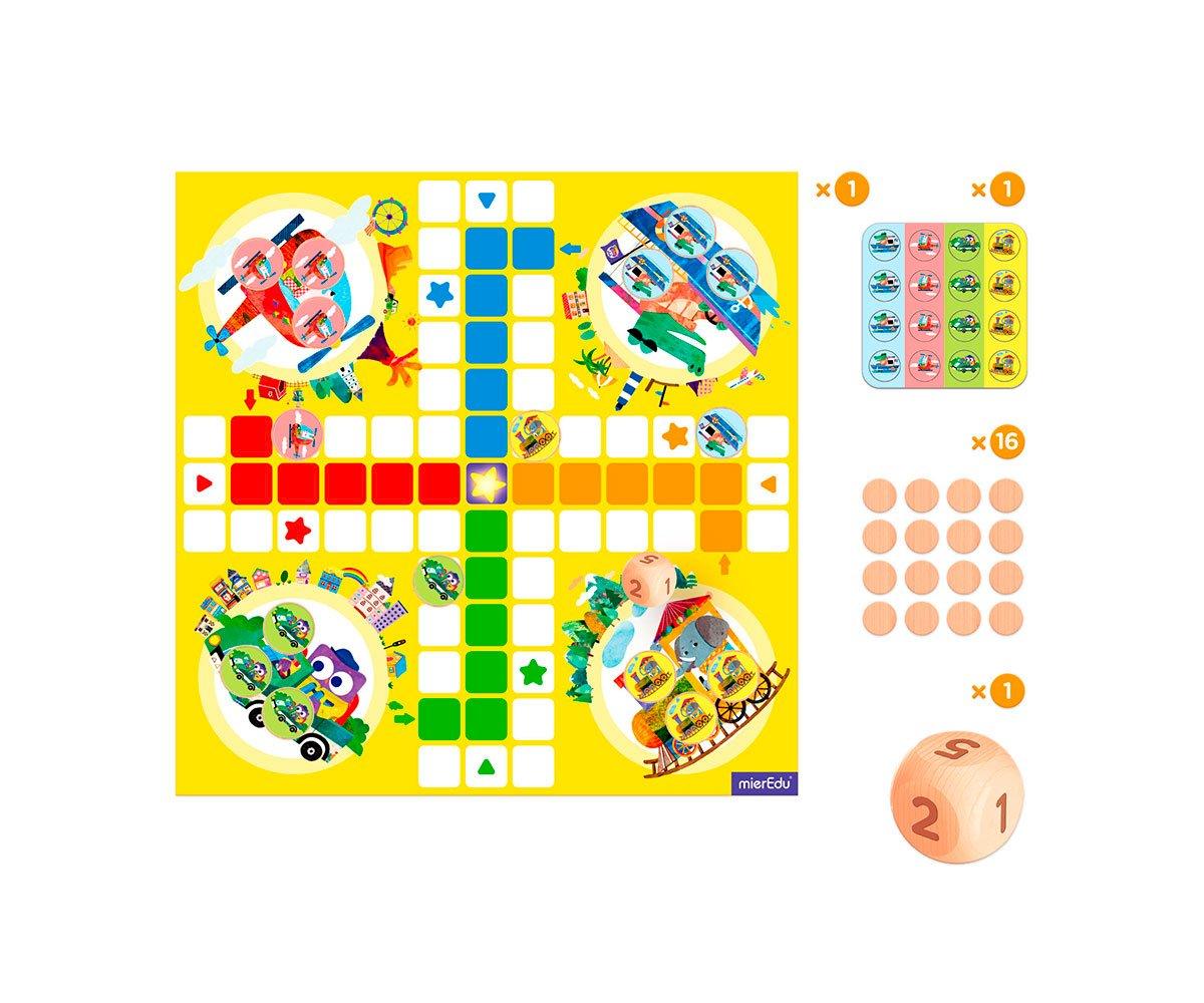 MierEdu Juego de viaje Parchís