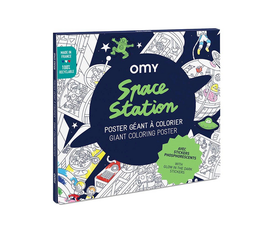 Omy Póster XL Estación espacial con pegatinas