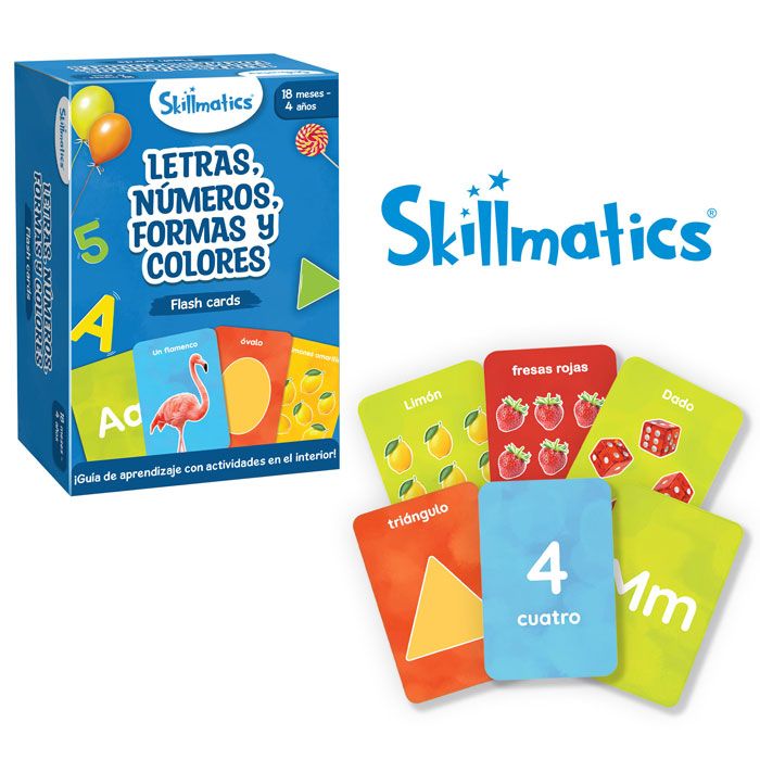 Skillmatics Letras números formas y colores
