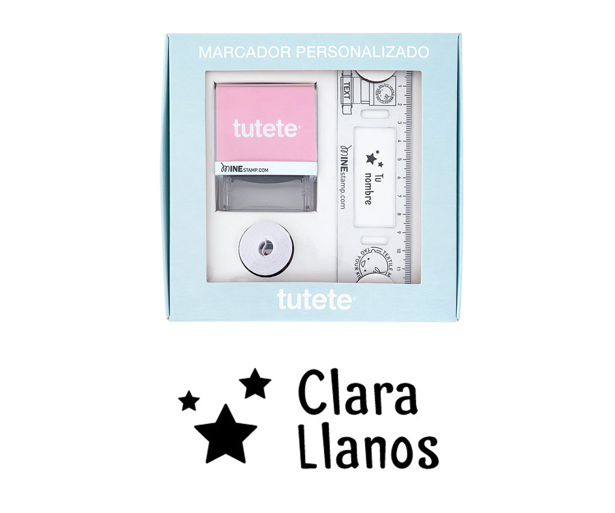 Tutete Sello personalizado Estrellas