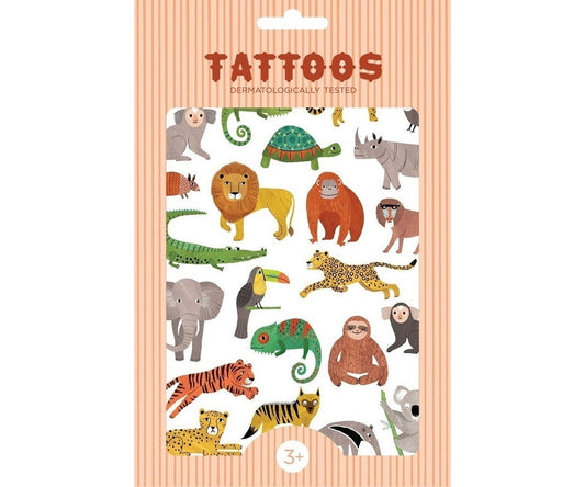 Petit Monkey Tatuajes temporales Animales de la jungla