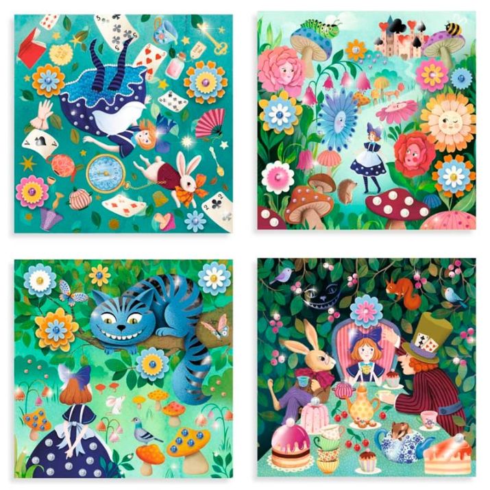 Cuentos para decorar Alicia en el país de las maravillas - Djeco,