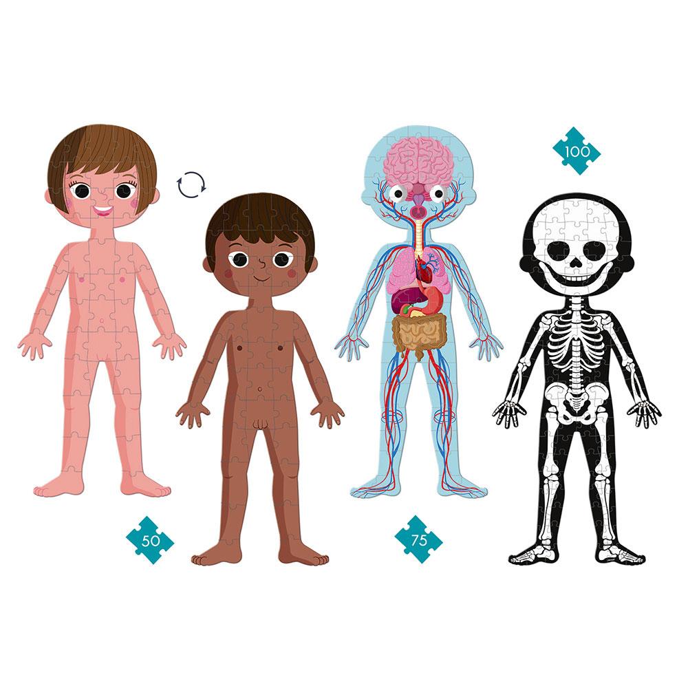 Janod Puzzle educativo Cuerpo humano