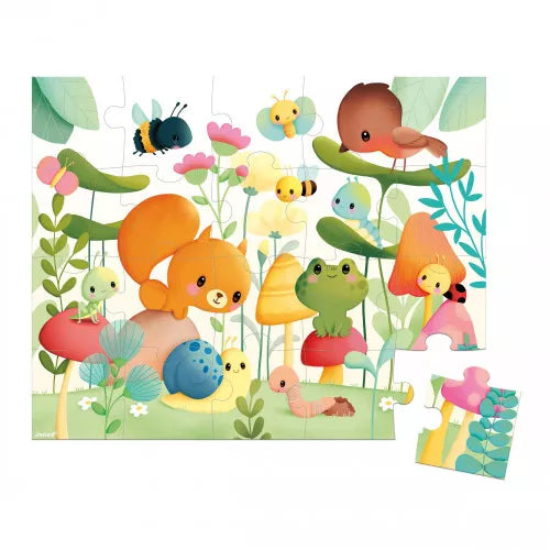 Janod Puzzle Compañeros del jardín 20 piezas