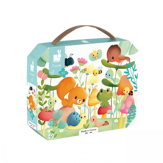 Janod Puzzle Compañeros del jardín 20 piezas