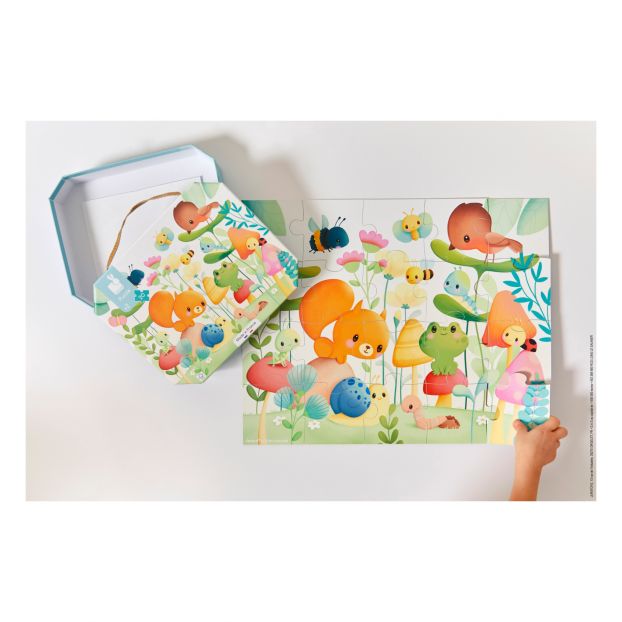 Janod Puzzle Compañeros del jardín 20 piezas