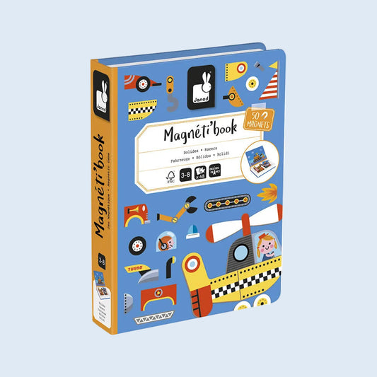 Janod Magneti Book Vehículos