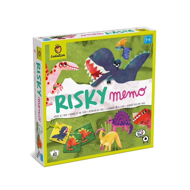 Ludattica Risky memo Cuidado con T-rex