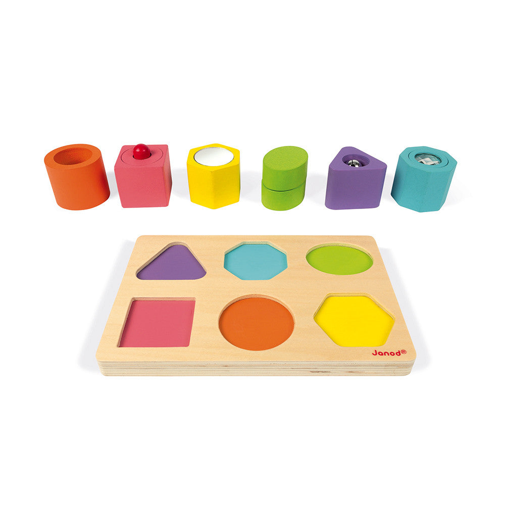 Janod Puzzle 6 figuras sensoriales