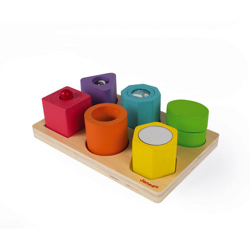 Janod Puzzle 6 figuras sensoriales