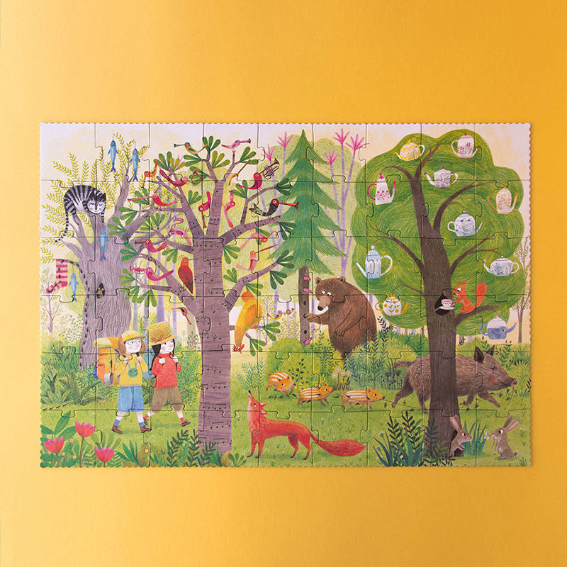 Puzzle Night & Day in the Forest