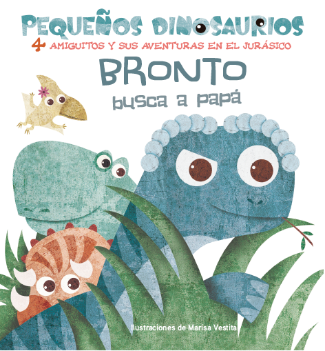 Pequeños dinosaurios Bronto busca a papá